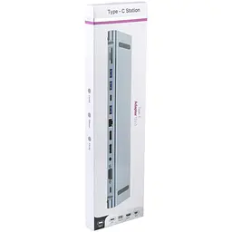 Порт-реплікатор Dynamode 11-in-1 USB-C to HDTV 4K/30Hz, VGA, 1хUSB3.0, RJ45, Type-C PD, Audio, SD/MicroSD (BYL-2003) - мініатюра 10