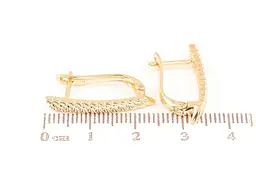 Сережки Xuping англійська застібка позолота 18K "Декоративний візерунок" 288700 - мініатюра 2