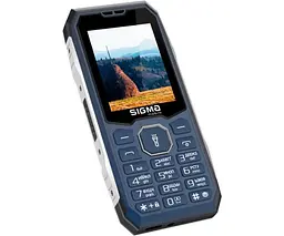 Кнопковий телефон Sigma mobile X-Style 341 Bro Type-C синій (4827798368428) - мініатюра 4