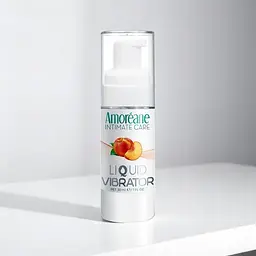 Лубрикант з ефектом вібрації Amoreane Med Liquid Vibrator Peach (30 мл) - мініатюра 2