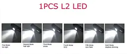 Потужний налобний ліхтар Boruit D10 L2 ліхтарик + акумулятор Panasonic 3400 Оригінал - мініатюра 10