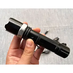 Ручний ліхтар X-Balog BL T8626 T6 Zoom 18650 акумуляторний протиударний - мініатюра 3