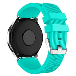 Силіконовий ремінець Watchbands Galaxy для Samsung Gear S3 Samsung Galaxy Watch 46mm - бірюзовий (WB001GALAXYTURQ) - мініатюра 3