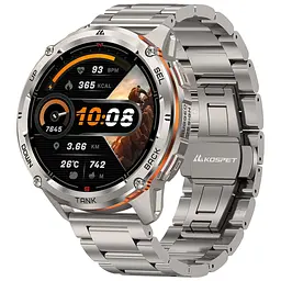 Розумні тактичні смарт-годинник Kospet Tank T3 Ultra 2 модуль GPS Special Edition Два ремінця Silver (18652)