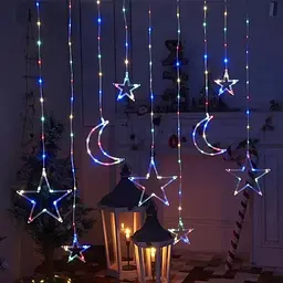 Штора гірлянда LED Star curtain зоряна світлодіодна RGB
