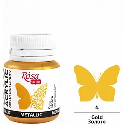 Акрил для декору Rosa Talent 20мл металік золото 22004/3094