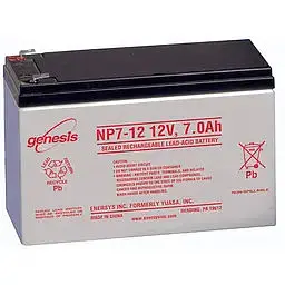 Акумулятор стаціонарний Genesis AGM NP7-12 бокова(+/-) 7Ah 12V під клему-конектор