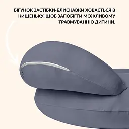 Подушка для годування Sei Design диванчик темно-сірий 60х70х16 см (8000036177_темно-сірий) - мініатюра 3