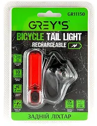 Велосипедний задній ліхтар Grey's LED 7 режимів 70 х 10 х 20 мм 1 шт (GR11150) - мініатюра 2