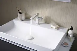 Змішувач для умивальника Hansgrohe Tecturis E CoolStart EcoSmart+ з д/к push-open chrome 73020000 - мініатюра 4