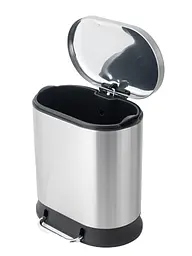 Відро для сміття з плавним закриттям овальне Mixxus Premium Strong-TC0105 SS Color 5л нержавіюча сталь MI7080, Нержавіюча сталь - мініатюра 8