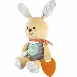 М'яка іграшка з прорізувачем Chicco Зайченя DouDou для обіймів, 30х12х10 см (11467.00) - мініатюра 4