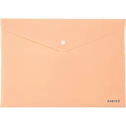 Папка-конверт Axent A4 Pastelini на кнопці персикова 1412-42