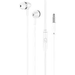 Дротові навушники Hoco M76 Maya universal earphones with mic, 3.5mm, 1.2m, white