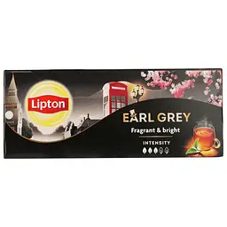 Чай чорний Lipton Earl Gray, 37.5 г (25 шт. х 1.5 г) (37911) - мініатюра 2