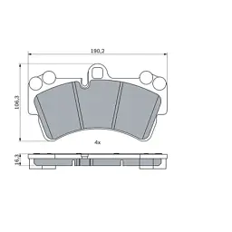 Гальмівні колодки Bosch 0 986 424 739 - миниатюра 6