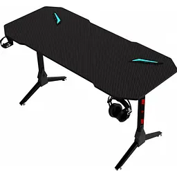 Комп'ютерний ігровий стіл GT Racer T-1211 Black [125760] - мініатюра 2