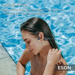 Водонепроникні кісткові навушники ESON X22 для плавання, бігу та спорту з 32 ГБ пам'яті, MP3-плеєром та Bluetooth 5.4 - мініатюра 6