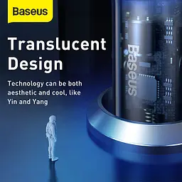 Зарядний для авто Baseus Particular Digital Display QC+PPS Dual USB + Type-C 65 W (CCKX-C0A) - мініатюра 9