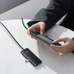 Хаб конвертер Baseus Lite Series Type-C to 4xUsb 3.0 2 метри WKQX030501 - мініатюра 5