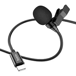 Петличний мікрофон Hoco L14 Lightning 2m Black (761149) [136291] - мініатюра 2