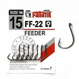 Гачок FANATIK FF-22-15 №15 7шт/уп FEEDER
