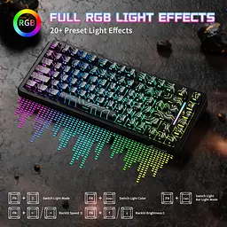 Ігрова магнітна клавіатура Attack Shark X82 Pro / Три режими підключення / Magnetic Switch / Black - мініатюра 7