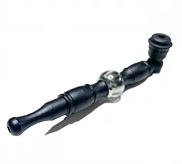 Люлька для куріння N50 Classic pipe with Rhinestones 130 мм (YD169) - мініатюра 3