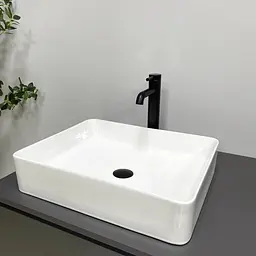 Умивальник VBI Triest M white накладний VBI-012713, Білий - мініатюра 2
