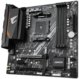 Материнська плата Gigabyte AM4 (B550) B550M Aorus Elite, B550, 4xDDR4, CrossFireX, Int.Video(CPU), 4xSATA3, 2xM.2, 1xPCI-E 16x 4.0, 1xPCI-E 16x 3.0, 1xPCI-E 1x 3.0, ALC887, GLan, 6xUSB3.2/6xUSB2.0, DVI-D/HDMI, MicroATX - мініатюра 4
