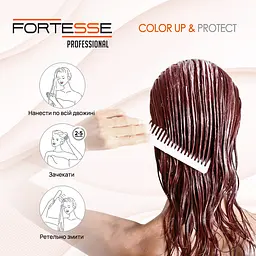 Бальзам Fortesse Professional Color Up & Protect Стійкість кольору для фарбованого волосся з дозатором 400 мл - мініатюра 6