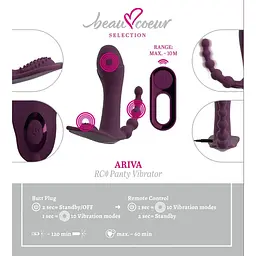 Вібратор Beau coeur Ariva Panty Vibrato - мініатюра 16