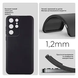 Силіконовий чохол BeCover для Samsung Galaxy S25 Ultra SM-S938 Black (712902) - мініатюра 2