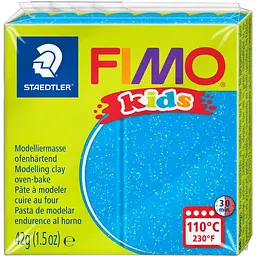 Пластика Fimo kids Блакитна з блискітками 42 г  