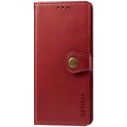 Шкіряний чохол-книжка GETMAN Gallant (PU) для Samsung Galaxy A14 4G/5G Червоний
