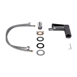 Змішувач для біде Qtap Slavonice QTSLA255GMB45923 Gunmetal Black PVD - мініатюра 4