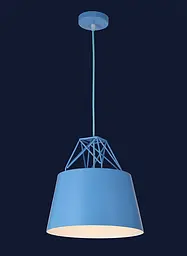 Світильник підвісний Levistella 7529524 BLUE, E27, металевий, діаметр 300 мм, стиль лофт - мініатюра 2