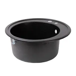 Кухонна мийка Lidz D510/200 BLM-14 (LIDZBLM14D510200), Чорний - мініатюра 4