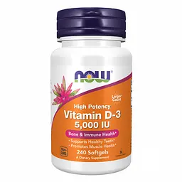 Вітамін Д-3, VIT D-3 5000 IU - 240 sgels