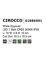 Підсвітка для сходів Nova Luce Cirocco 61886001 - мініатюра 4