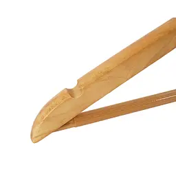 Набір плічок дерев'яних Eco Fabric 44.5 см 3 шт. з протиковзкою планкою (EF-03NPT) - мініатюра 3