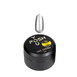Гелева фарба для дизайну нігтів металік YouPOSH Metal Gel 5 мл, Silver