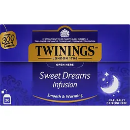 Чай трав’яний Twinings Sweet Dreams з ромашкою, липою, апельсином та медом 20х1.5 г (70177234072)