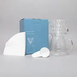 Набір для заварювання кави Hario V60 Glass, прозорий (S-VGBK-02-T) - мініатюра 2