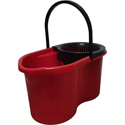 Набір для прибирання Zambak Plastik відро та швабра 17 л червоний (ZP-264r) - мініатюра 2