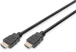 Кабель High speed + Ethernet HDMI Digitus 3m black - мініатюра 1