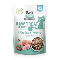 Ласощі для кішок Brit Raw Treat Urinary Freeze-dried з куркою та індичкою 40 г - мініатюра 7