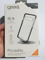 Протиударний чохол Gear4 Piccadilly D3O для Samsung Galaxy S10 (G973) Прозорий - мініатюра 2