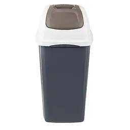 Контейнер для сміття з кришкою Europa 35x39x77h, 65 л сірий
