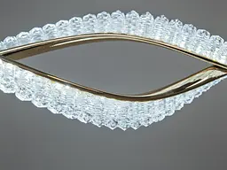 Люстра стельова LED Diasha 8112/900GD, 55W, 3025 лм, золото, сучасний стиль для дому - мініатюра 4